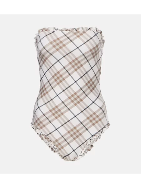 Costum de baie Burberry în carouri