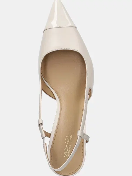 Кожаные туфли Michael Michael Kors бежевые