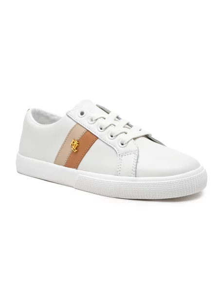 LAUREN RALPH LAUREN De piele sneakers JANSON II alb