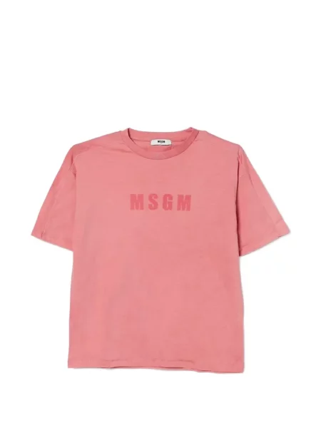 Koszulka dziecięca Msgm różowa