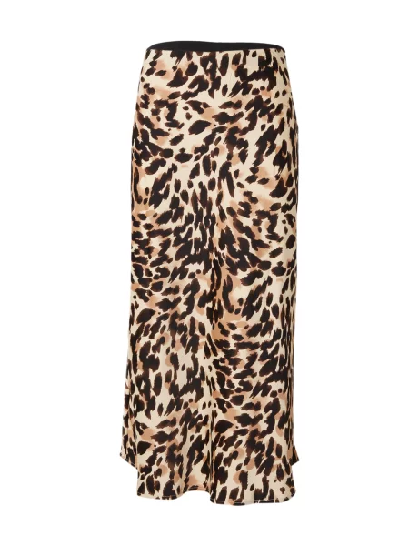 Y.A.S Fustă Pella fildeş / maro / maro mokka negru