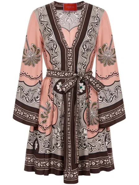 Mała mały sukienka mini La Doublej garniturowa różowa