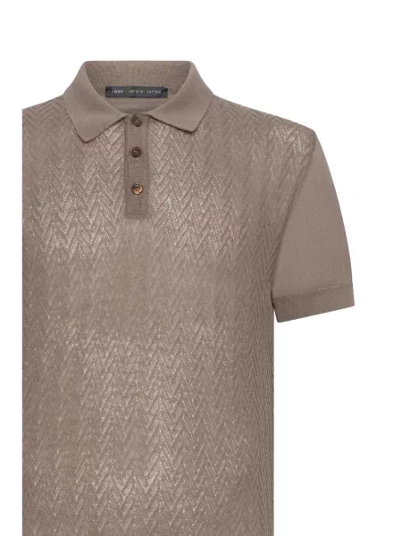 Плетена поло тениска Low Brand