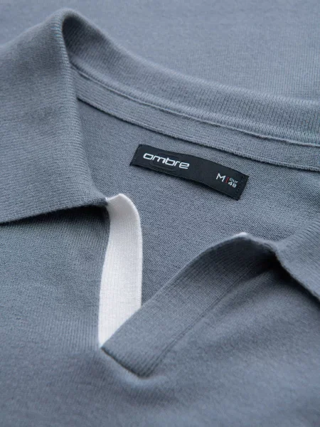 Polo majica Ombre crna