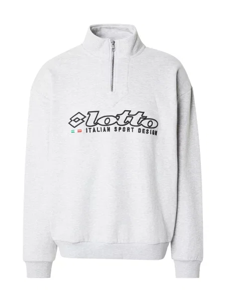 LOTTO Športová mikina svetlosivá čierna