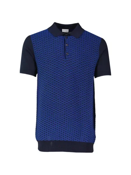 Tricou polo Pal Zileri tricotate albastru