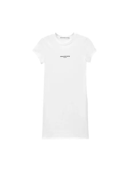 Sukienka mini Alexander Wang z logo biała
