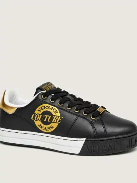 Sneakerși Versace Jeans Couture din piele negru