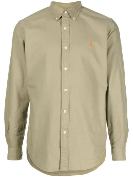 Polo Polo Ralph Lauren cu broderie verde