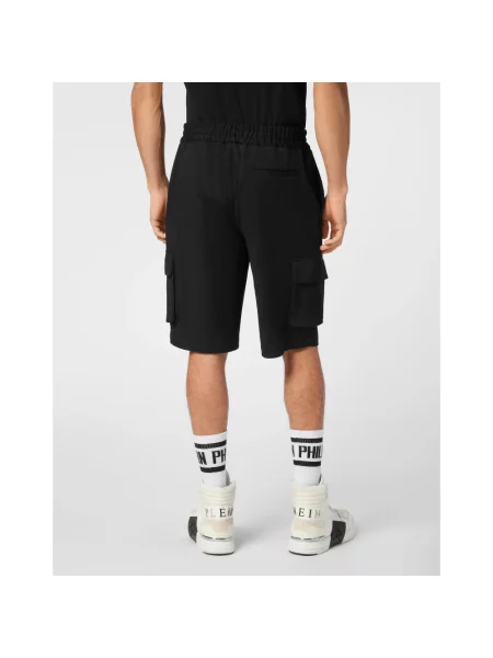 Szorty cargo Philipp Plein czarne