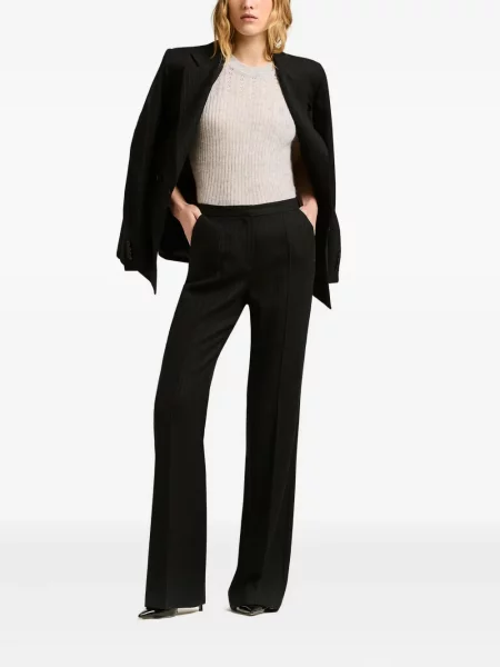 Pantaloni Kiton cu imagine negru