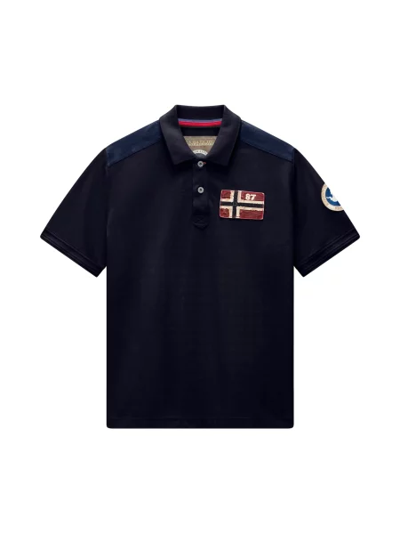 NAPAPIJRI Tricou E-ARCHIVE deschis / bleumarin / roșu cireș bej