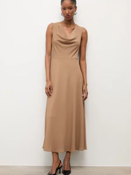 Answear.LAB sukienka brązowa