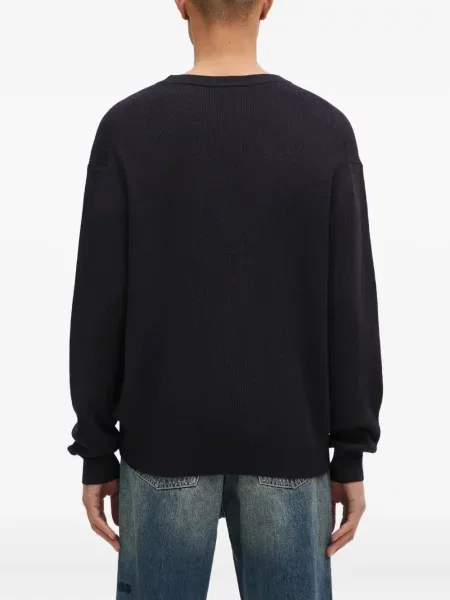 Pulover Paul Smith cu decolteu rotund negru