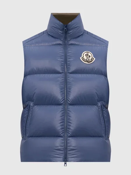 Пуховый жилет Moncler синий