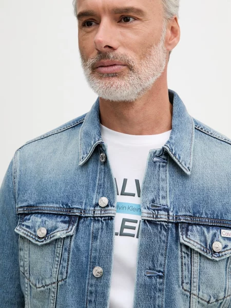 Calvin Klein Jeans дънково яке мъжко от деним синьо