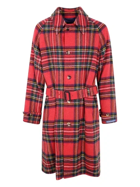 Карирано палто Polo Ralph Lauren червено