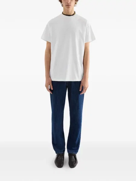 Cămașă Jil Sander cu broderie alb