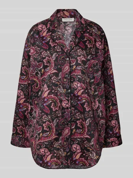 Góra od piżamy z listwą guzikową Christian Berg Woman czarna