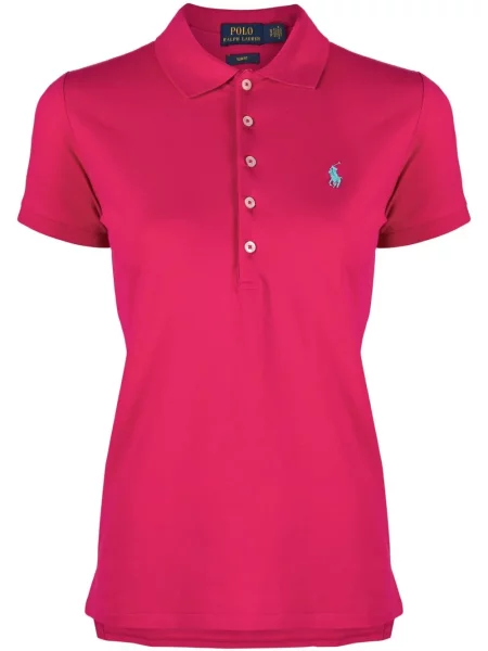 Haftowane polo Polo Ralph Lauren niebieskie