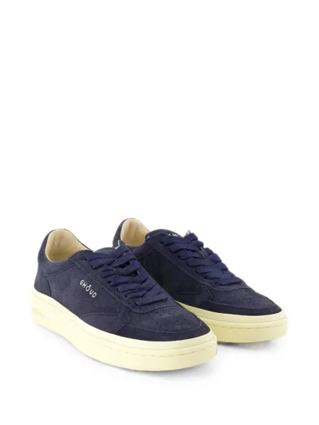 Sneakerși Ghōud cu broderie din piele de căprioară albastru