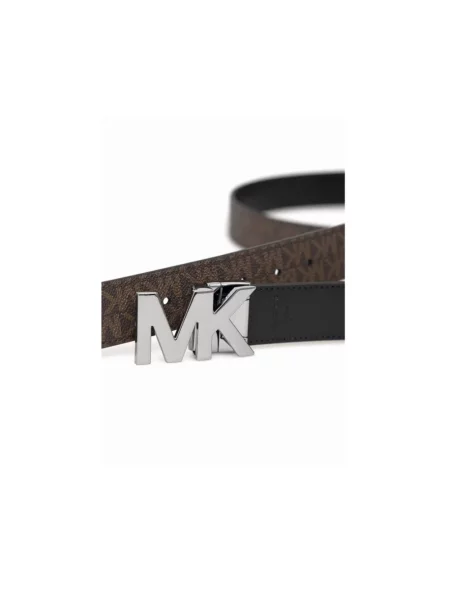 Michael Kors pasek skórzany dwustronny czarny brązowy