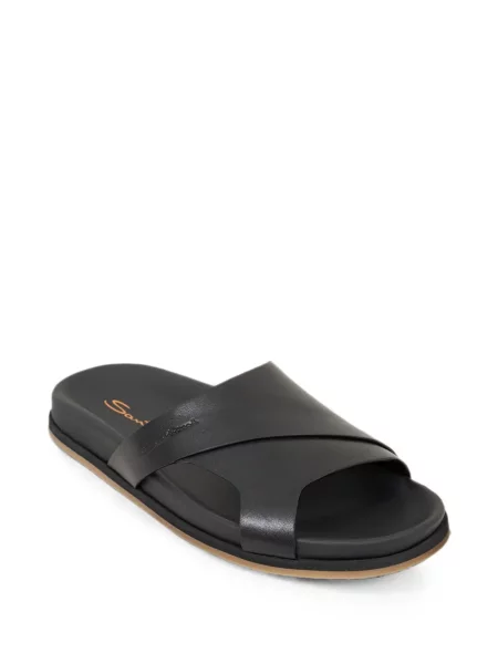 Sandale Santoni din piele negru