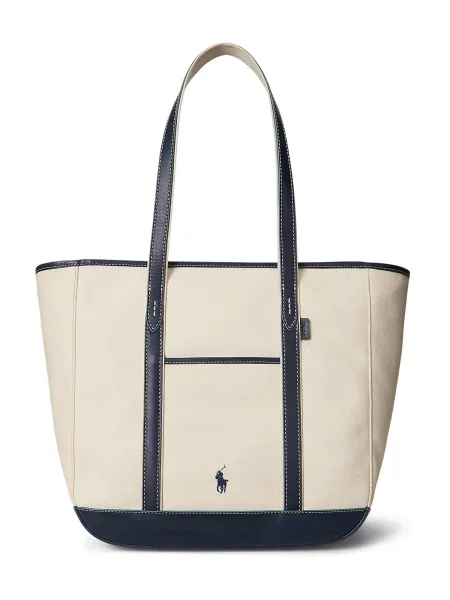 Polo Ralph Lauren Kabelka Écru modrá