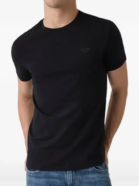Tricou Guess cu decolteu rotund negru