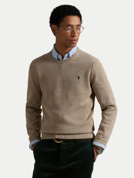 Пуловер Polo Ralph Lauren от лека материя синьо