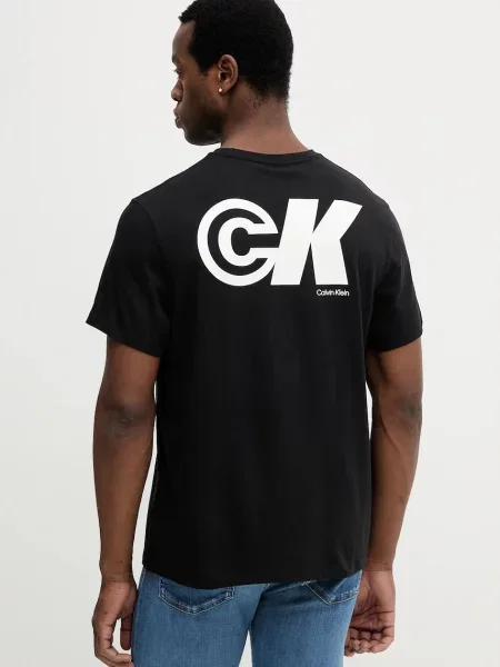 Calvin Klein Jeans Tričko / biela čierna