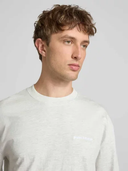 Oversized T-shirt z Wyhaftowane logo Pegador