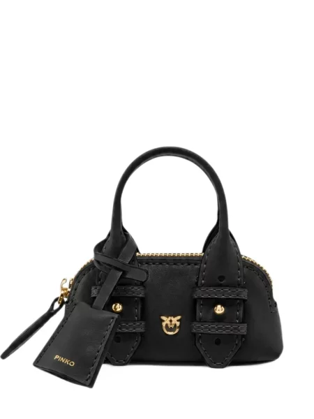 Geantă shopper Pinko din piele negru