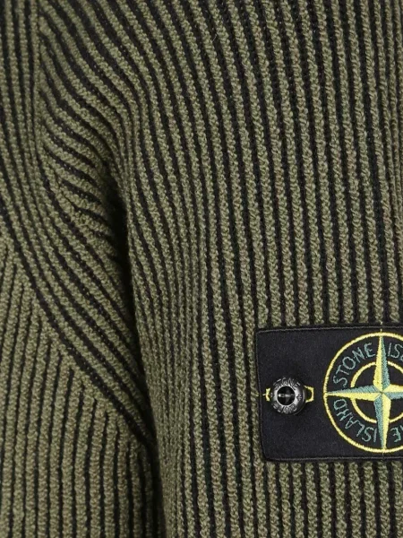 Pulover Stone Island cu strasuri verde