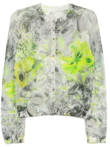 Cardigan Jnby din jacard verde