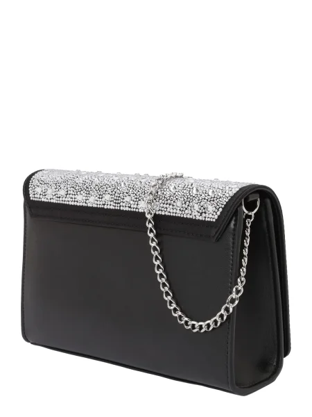 Love Moschino Pisemska torbica / transparentna črna