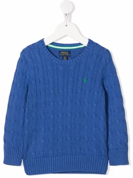 Sweter dziecięcy Polo Ralph Lauren niebieski