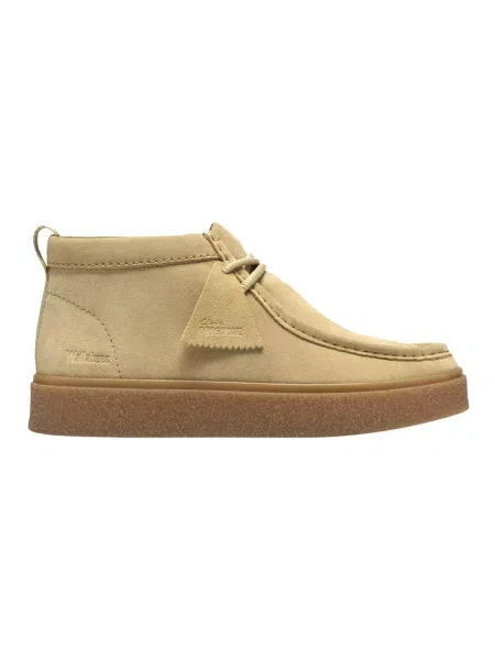 Botki Clarks zamszowe beżowe