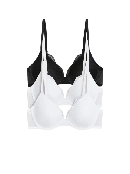 The Set Sutien negru alb