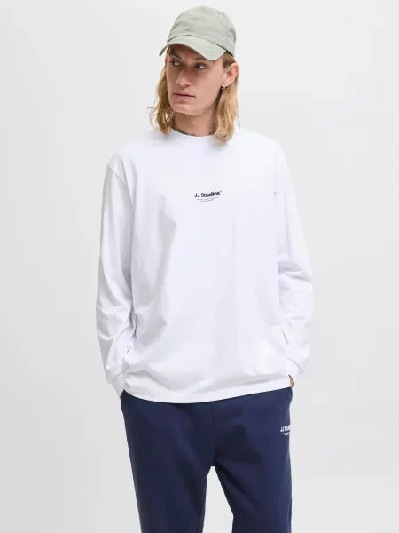 JACK & JONES Tricou negru alb