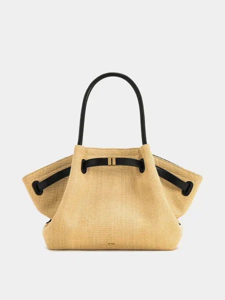 Соломяная сумка Jw Pei коричневая