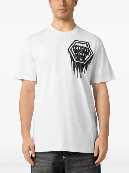 Tricou Philipp Plein alb
