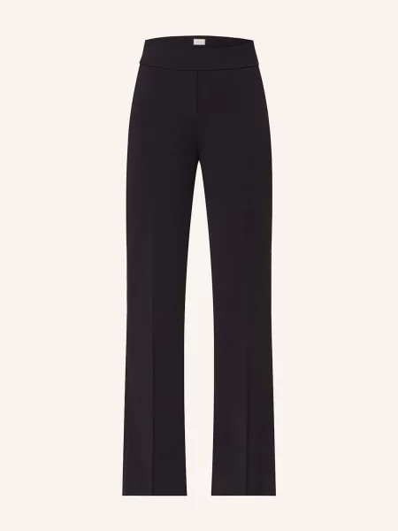 Seductive Spodnie Bootcut Nanou Z Dżerseju blau granatowe