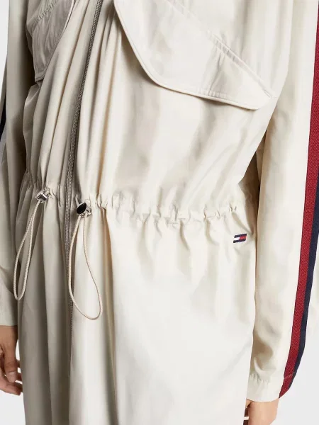 Компактный тренч Tommy Hilfiger белый