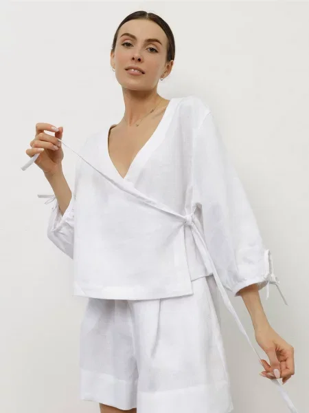 HARVEST Sunset Блуза Льон білий