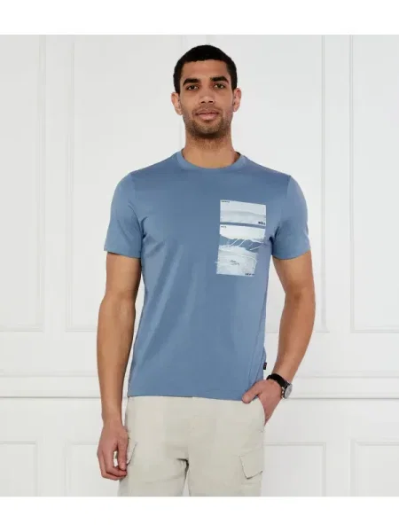 BOSS ORANGE Tricou Te_Dune albastru