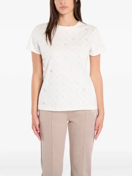 Tricou Guess cu imagine alb