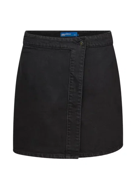 Fustă din denim Karl Lagerfeld Jeans plic negru