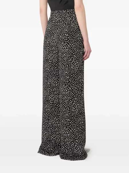 Pantaloni Max Mara cu imagine negru