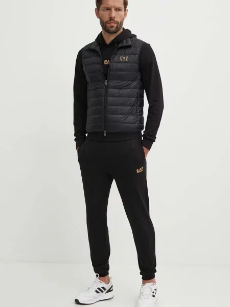 Пухова безрукавка Emporio Armani перехідна чорний